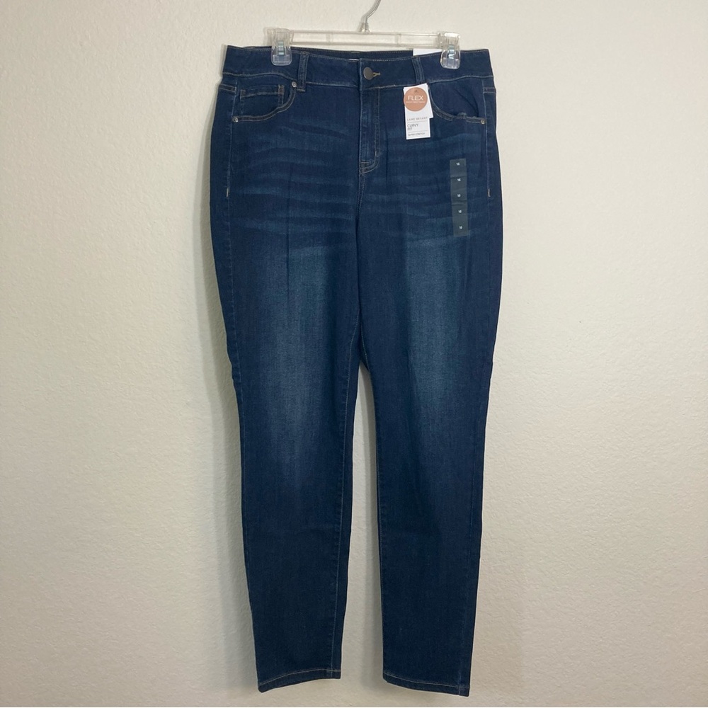 Lane Bryant Curvy Fit Flex Skinny Jeans - Size 16 - Blue - NWT